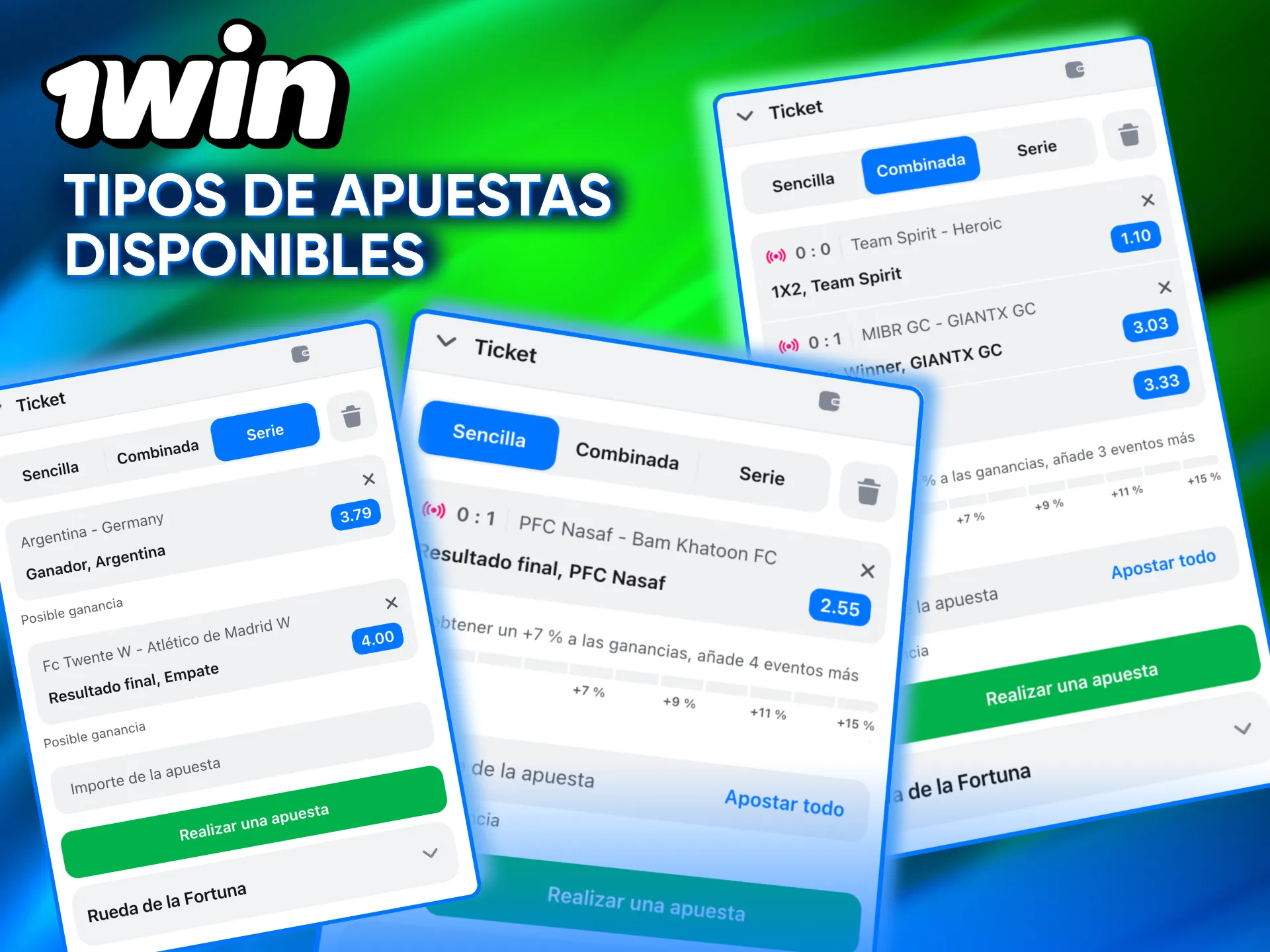 Apuestas en vivo y prepartido presentes en 1win Argentina con cuotas dinámicas.